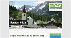 Desktop Screenshot of hanauer-huette.de